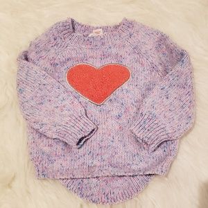 Infant Girls Heart Sweater